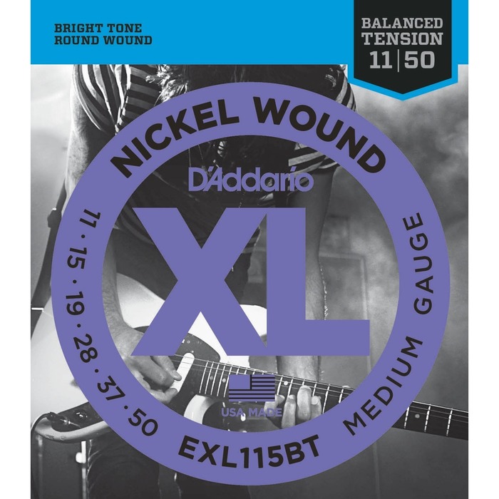 D'Addario EXL115BT Nickel Wound Комплект струн для электрогитары, 11-50