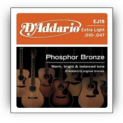 D'Addario EJ15 Phosphor Bronze без упаковки