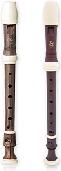 Angel AWR-SW(G) Wood Grain Блокфлейта сопрано, немецкая система, коричневая, 3 части