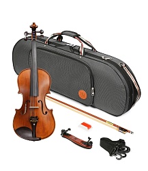 Andrew Fuchs M-3 4/4 Скрипка 4/4 (КОМПЛЕКТ - кейс + смычок + мостик из дерева - груша + канифоль)