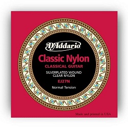D'Addario EJ27N Струны для классической гитары нейлоновые, Student Normal