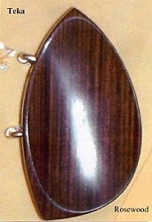 WBO VC05Rh-4/4 Подбородник для скрипки, модель Teka, крепление Hill, палисандр